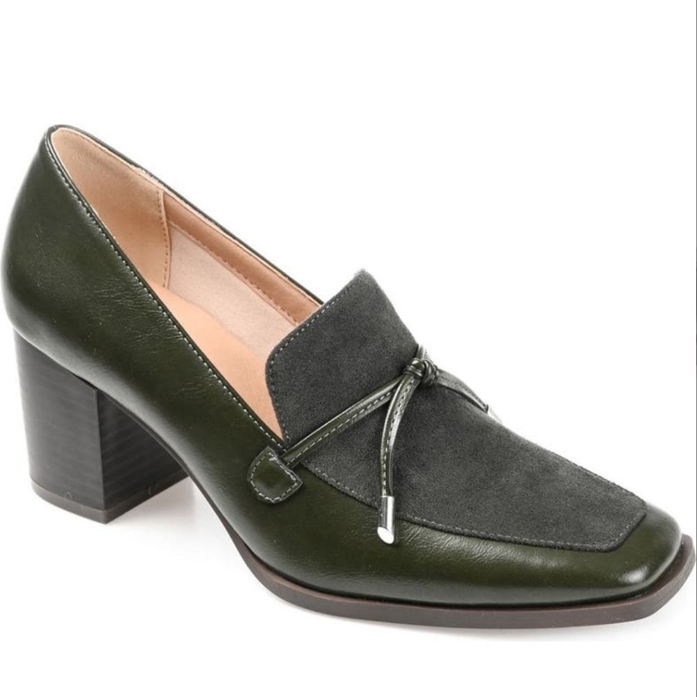 NEW JOURNEE | $95 Crawford Vegan Suede & Leather Loafer